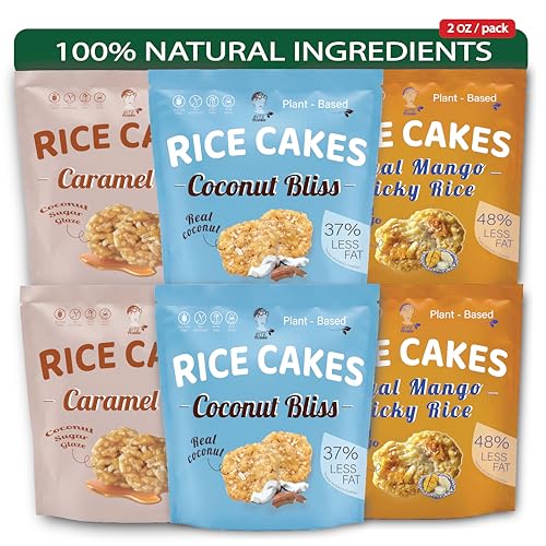 Bitetuoso Thai Mango Sticky Rice, Mini Rice Cakes – Crispy
