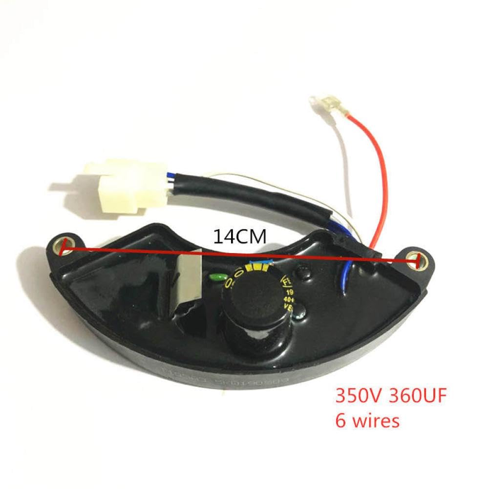 Regulador de Voltaje automático 350V 360UF LT390 T105A Compatible con CQJY AVR para generador monofásico EC6500 de 5kw