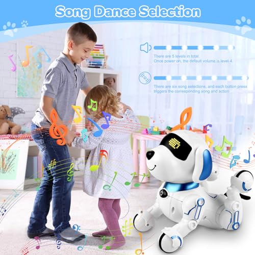 Britik Spielzeug für 8+ Jahre Mädchen Junge: Roboter Hund Ferngesteuert Spielzeug ab 8 9 10 11 12 Jahre Kinder Geburtstag Geschenkideen für Mädchen Junge Roboterhund Haustier Robot Kinderspielzeug