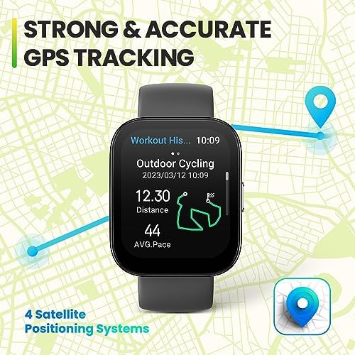 Amazfit Uniseks Bip 5 Smartwatch, Biały, 1,91"