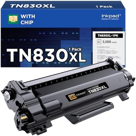 E-Z Ink Compatible TN830XL Toner Cartridge For Brother Printers – High Yield 3,000 Pages, 1 Black