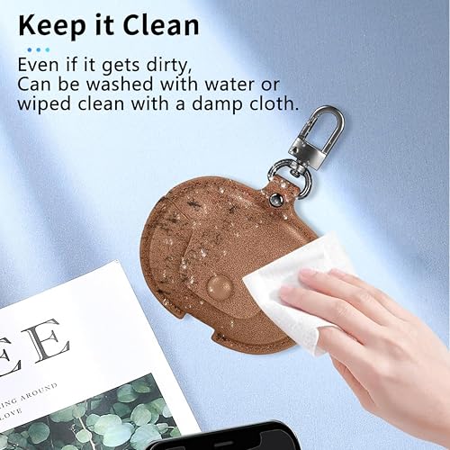 Image of Leather Business Case Cover for OnePlus Nord Buds 3 | Nord Buds 3 Pro | OnePlus Buds Pro 3 (Leather Brown)