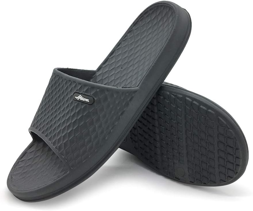 Men's Slippers Slip On Comfort Shower Sandals for Home Bathrooms