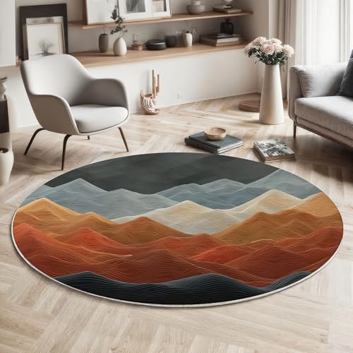 Tapis de chambre rond lavable pour espace enfant - 3