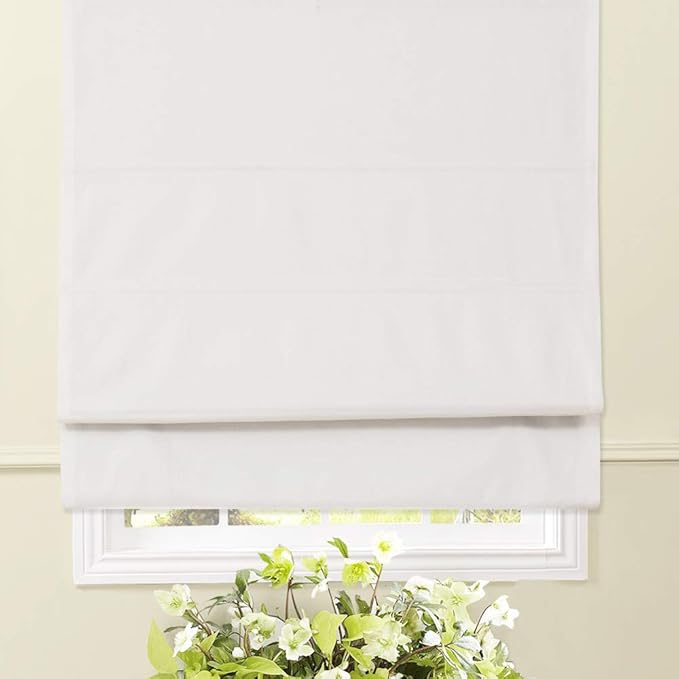 Artdix Roman Shades Blinds Window Shades White 20 W x 36