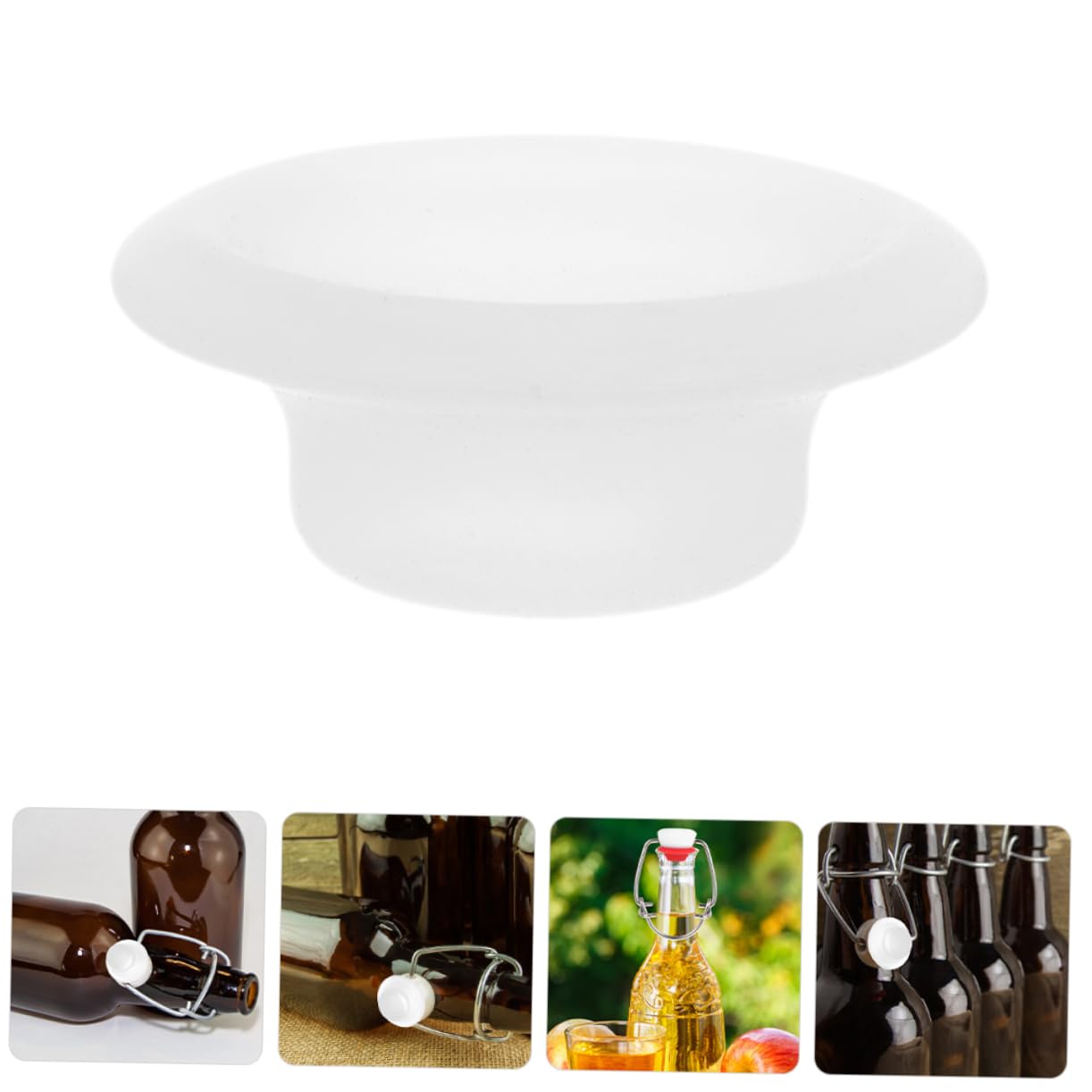 Unomor 12pcs Leak Bottle Seal Gaskets for Swing Top Bottles Easy to Clean and Use Versatile Replacement Caps for Wine Juice and Soda Sturdy Material and Options