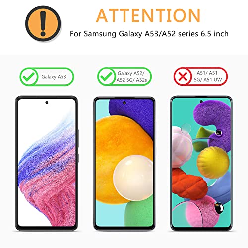Omoton [4 Pack] Screen Protector Compatible With Samsung Galaxy A53 5G - Easy Installation/Bubble Free/Tempered Glass For Galaxy A53/ A52 Series #TOP1