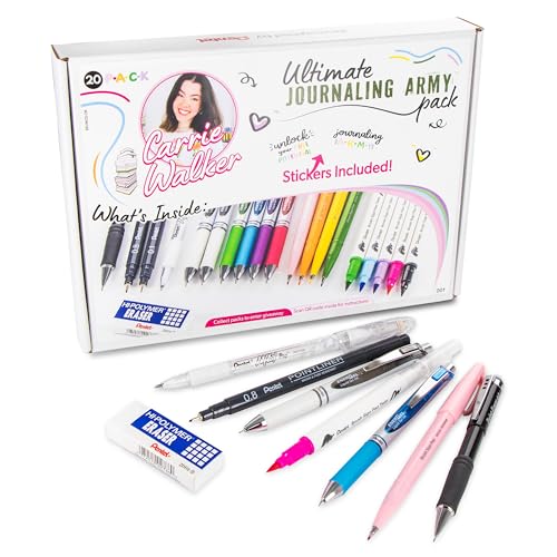 Porte-mine et stylo gel anti-bavure Pentel Carrie Walker, le kit d'écriture sans rature