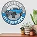 Toyota FJ Cruiser Let's Go Places Round Metal Sign - Fun Toyota Sign for Garage, Shop or Man Cave