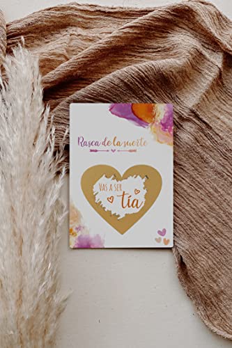 Image of Joli Coon Scratch off card Vas a ser tia - with envelope - Anunciar embarazo tia