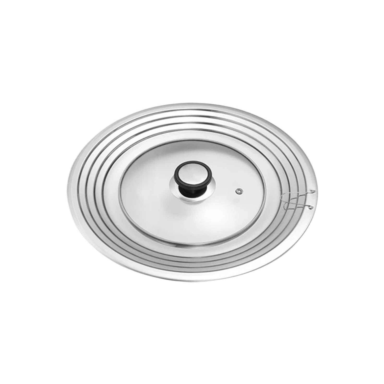 Zyslxhocz Pot Lid Stainless Steel Universal Lid For Pot And Pan Skillet Lid Pot Cover Fit 8.2-12.5Inch Cookware Frying Pan Cover Pan Lid With Knob