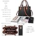 CHICAROUSAL Purses and Handbags for Women Leather Crossbody Bags Women's Tote Shoulder Bag (cc Brown Black)