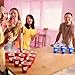 HLHLLSW 60PCS Cup Pong Game Set - 16 Oz Red & Blue Plastic Party Cups for Party Games, College Parties, Graduation Parties, Seasonal Parties, Family Gatherings and Back to School Events (red+blueS1)