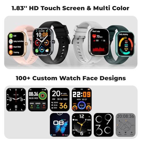 Image of Fitness Tracker (Answer /Make Call)，Smart Watch 24 /7 Heart Rate Spo2 Blood Pressure Monitor Sleep Tracker, 120 Sports Modes Pedometer Calorie Step Tracker, Waterproof Activity Tracker for Women Men
