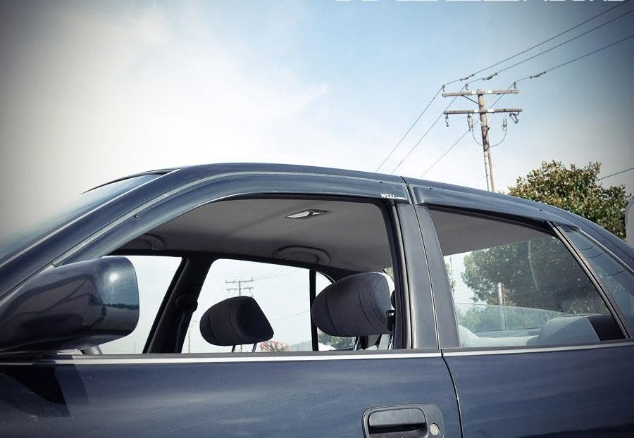 WellVisors Window Visors Wind Deflectors Compatible with Toyota Camry Sedan 1992-1996 Premium Series Rain Guards 3-847TY006