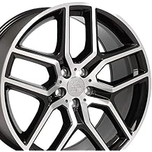 OE Wheels FR73 20 Inch Rim Fits Explorer Style 5x114.3 20x9 Gloss Black Machined - Hollander 10061 1