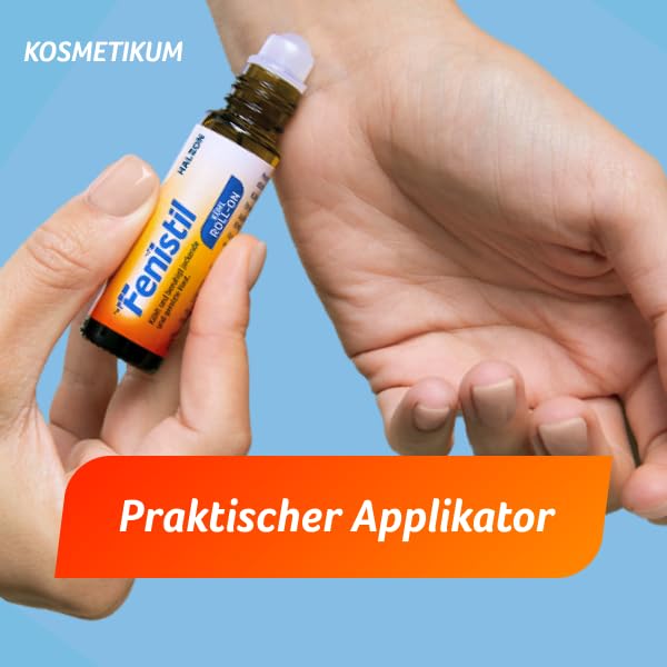 Fenistil Kühl Roll-on, Kosmetikum zur Beruhigung von gereizter und juckender Haut, z.B. bei Mückenstichen, Insektenstichen, Fenistil Roll On 8 ml