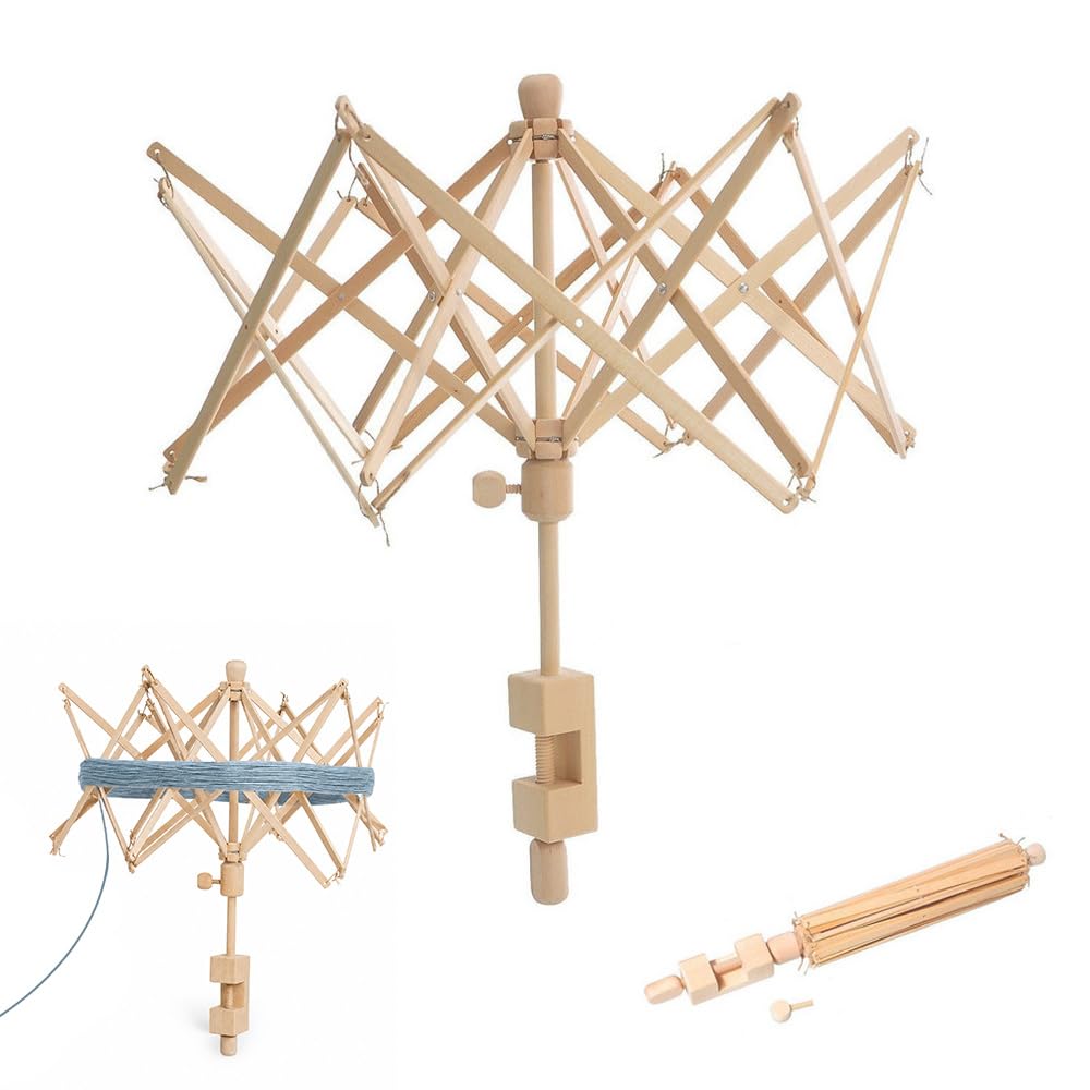 Wollwickler Holz, Wollaufwickler, Wollhaspel, Aufziehen und Kleckereien Zubehör, Yarn Winder, Garnwickler für Wolle