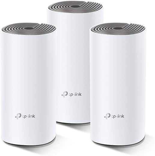 TP-Link Deco E4 Whole Home Mesh Wi-Fi System, Seamless Roaming and Speedy (AC1200) for Large Home, Work with Amazon Echo/Alexa, Router and WiFi…