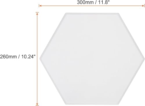 Miniatura 2 de Rebower Tablón de anuncios de fieltro autoadhesivo de corcho hexagonal (con pines), para calcomanías de decoración de pared de oficina y hogar - 12