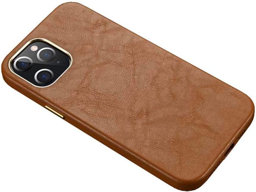 Coque iPhone 12 Pro en cuir véritable protège écran et photo