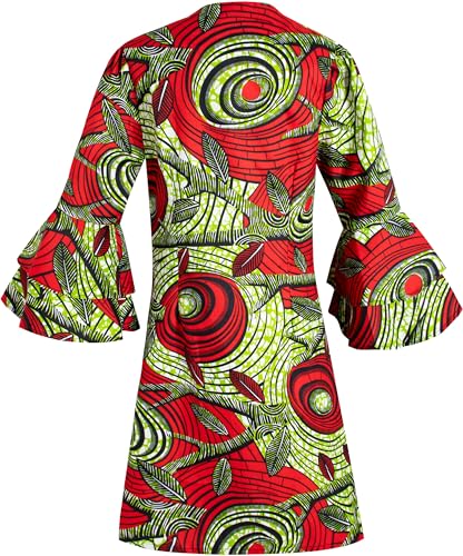 Image of SHENBOLEN Women African Print Jacket Dashiki Traditional Top Dress