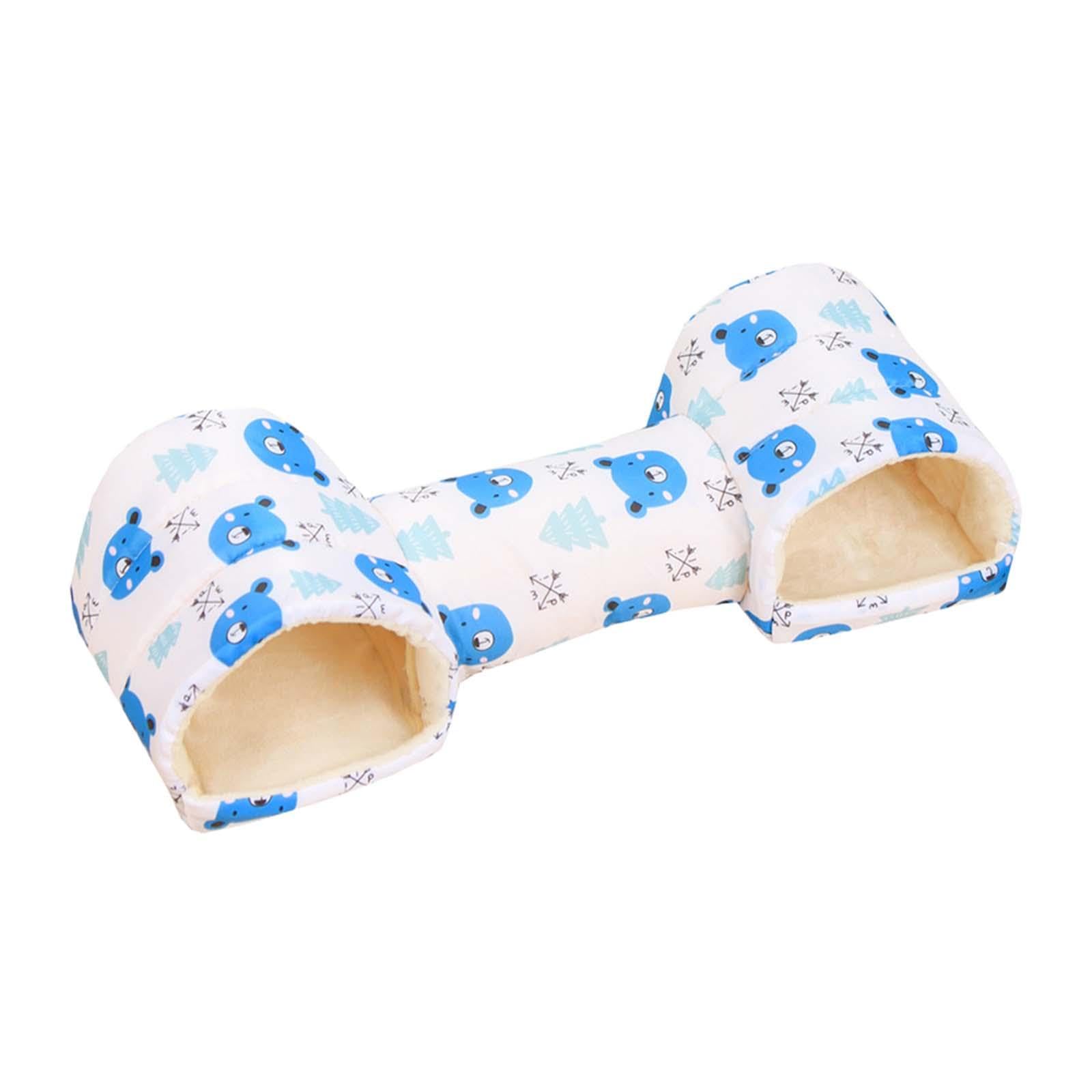 bnf® Hamster Tunnel Bed Habitat Play Toy Nest Hideaway for Rats Mice Sugar Glider Blue | Small Animal Supplies | Exercise & Toys-image-20