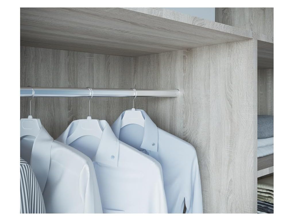D2 150 cm Trüffel Schiebetüren Kleiderschrank 150x200x58 cm mit Spiegel - Schlafzimmermöbel, Aufbewahrung - Mehrzweckschrank