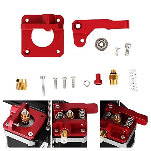Creality Official Ender 3 Aluminum Extruder, 3D Printer Ender 3 Extruder, CR-10 Extruder Upgrade MK8 Drive Feed Bowden Extruders for Ender 3 Series, Creality CR-10 Series, Ender 5 Series