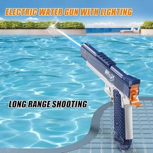Image of Storio Rechargeable Electric Battery Operated Holi Pichkari Water Gun Toy for Kids | Desert Burst with Drum & Cartridge| Upto 30Ft Shooting Range| High Pressure Mechanism,Water Gun Toy for Holi