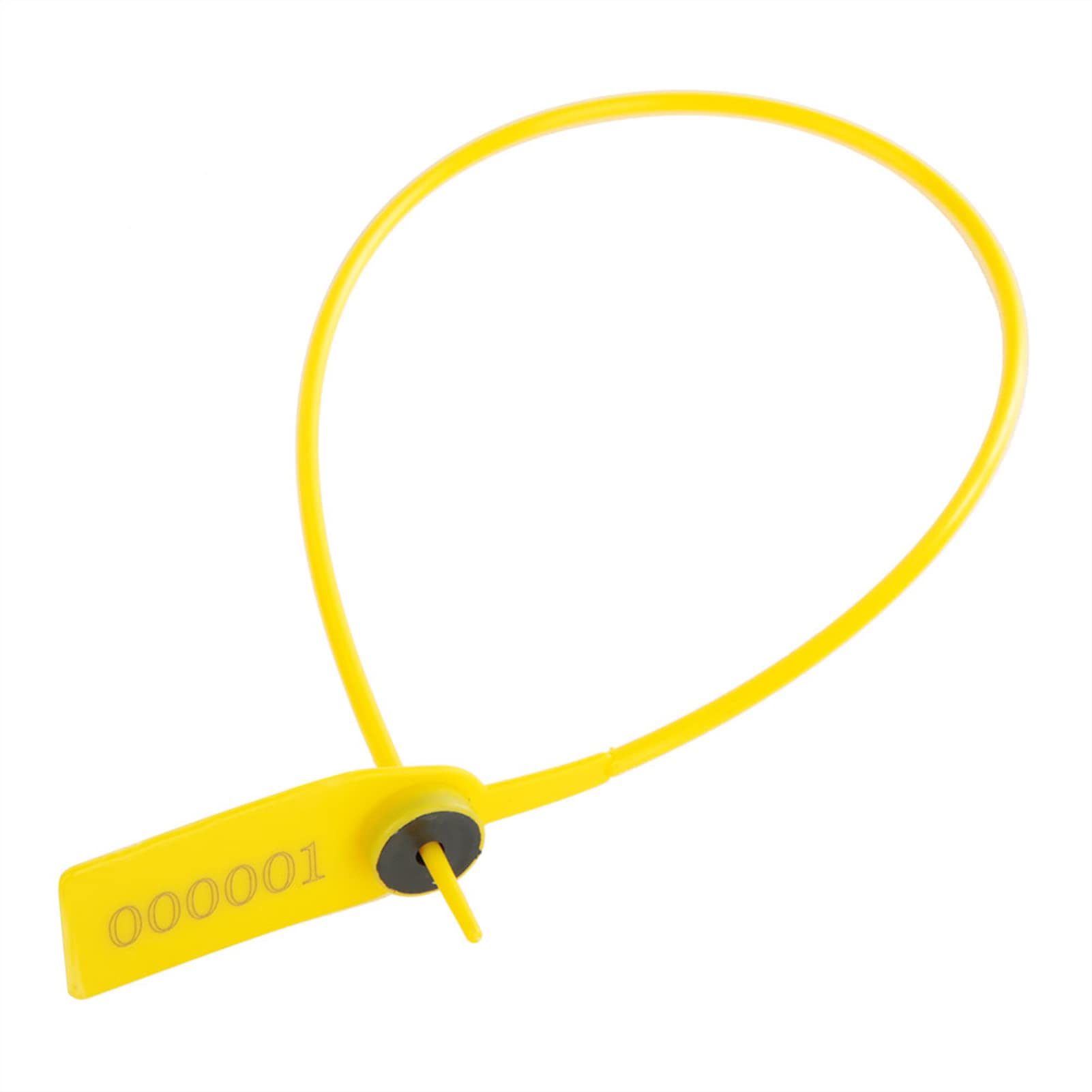 oceanside 100 Pièces Jaune Paquet Camion De Transport en Plastique Sceau De Sécurité 40 Cm étiquette Attaches De Câble avec Numéro étiquettes en Plastique