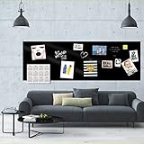 3 Meter x 1 Meter selbstklebende magnetische Tafelfolie 100x300 - schwarz -