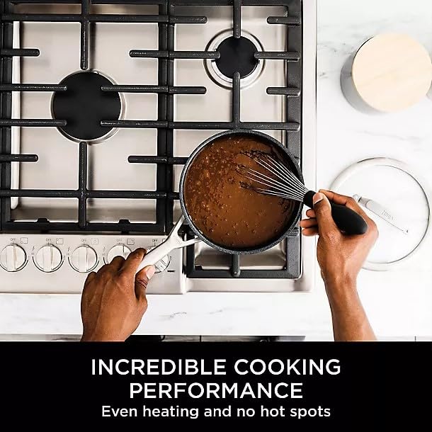 Ninja ZEROSTICK Stainless Steel Cookware 16cm Saucepan, Long Lasting, Non-Stick, Induction Compatible, Saucepan, Oven Safe to 260°C, Cast Stainless Steel Handle C60216UK - Image 6