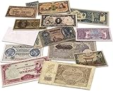banconote collezione edicola Raccolta storica straordinaria di 14 banconote originali del periodo della Seconda guerra mondiale. Emesse tra il 1939 e il 1945.