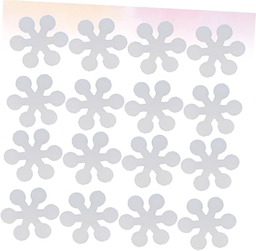 Miniatura 5 de STOBAZA Paquete de 20 calcomanías antideslizantes de copo de nieve para bañera Griers para niños y niñas, tiras de ducha antideslizantes para