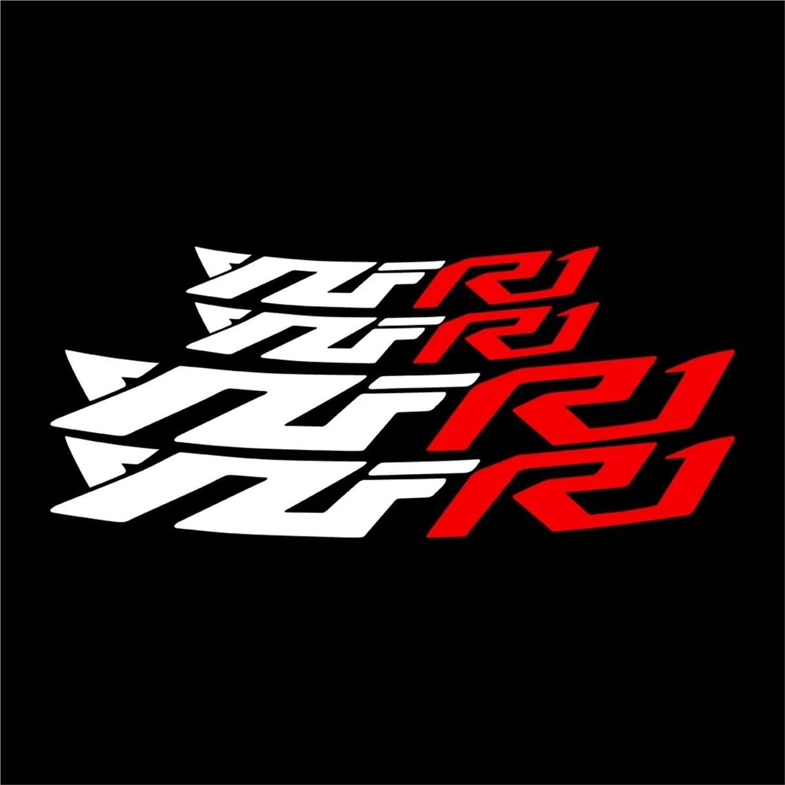 Motorcycle Modification Reflective Wheel Hub Stickers Inner Cycle Decals for Yamaha YZFR1 YZF R1 YZF-R1(Style 3)