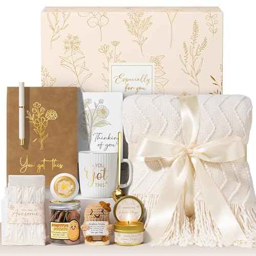 Image of Self Care Get Well Soon Gifts Baskets for Women, Mothers Day Birthday Gifts Spa Care Package After Surgery, Inspirational Thinking of You Sympathy Basket Feel Better Encouragement Gift for Mom Friends