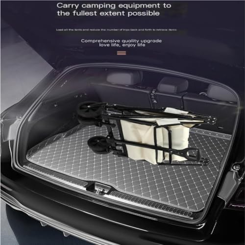 Transportwagen Outdoor-Camper, Faltbarer Camper, Picknick-Auto, Handgezeichneter Trolley, Anhänger, Picknick-Wagen, Tragbarer Outdoor-Wagen Tragbarer Wagen(Black,A) – Bild 8