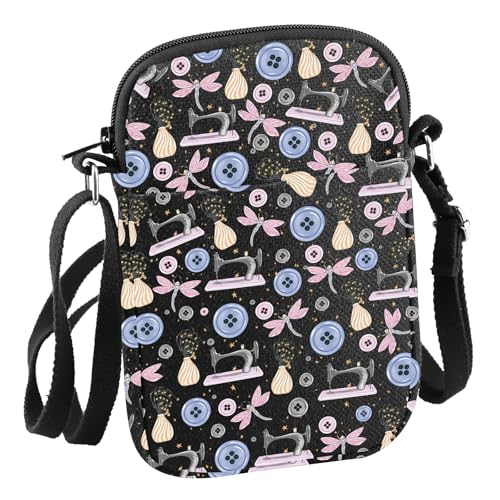 Image of Craft & Sewing Gift for Women Friend Sewing Accessories Cosmetic Bag for Mother Aunt Sister (Cartoon Cor-al C Bag)