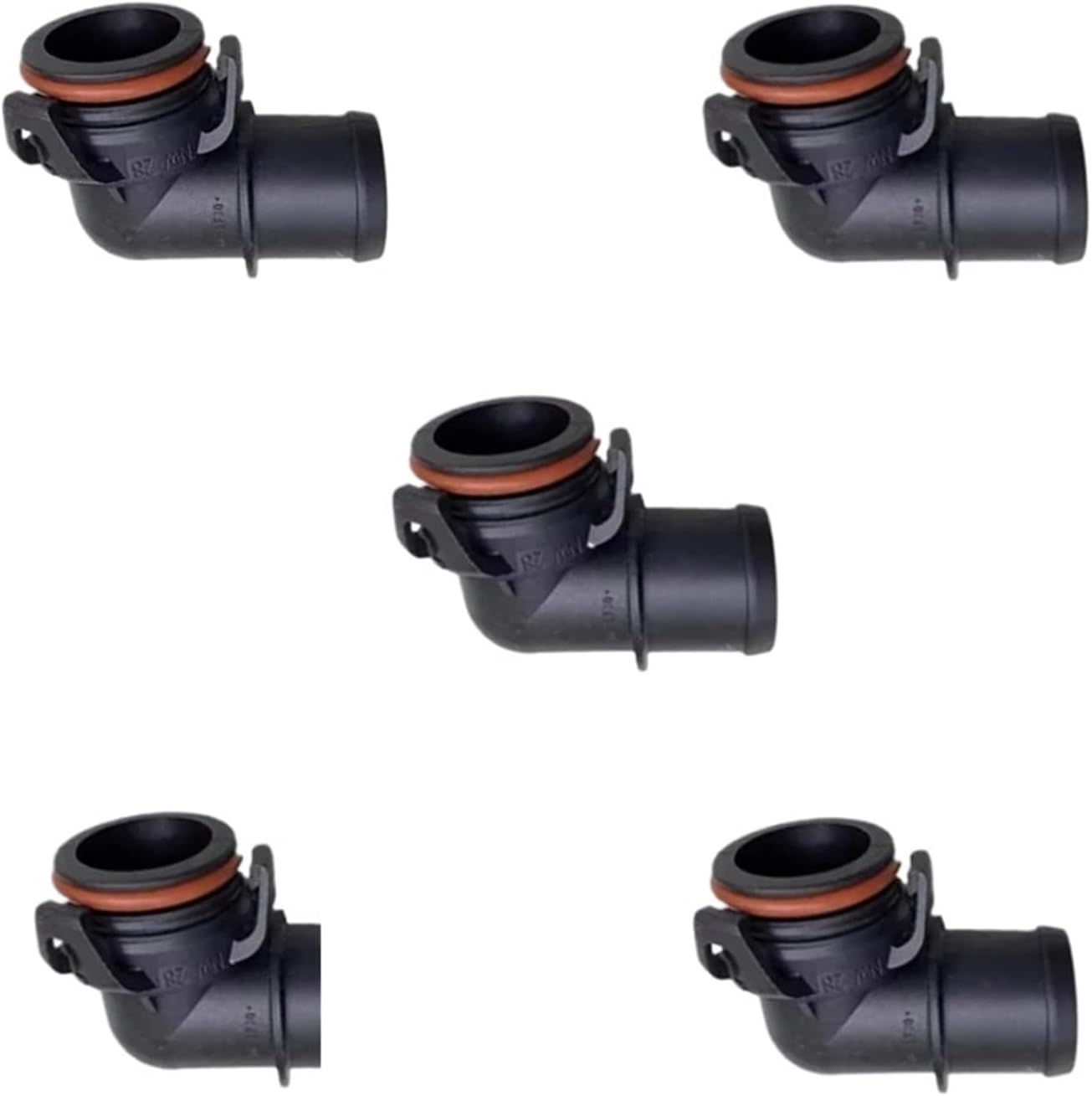 20847910 5/10 Pcs Plastic Engine Coolant Radiator Hose Connector Compatible With Cadillac Buick(5Pcs)