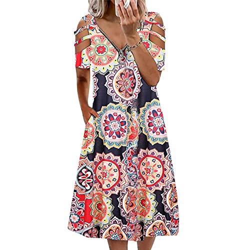 AmShibel Robe d'été décontractée pour femme Cover