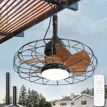 outdoor gazebo fan with hook