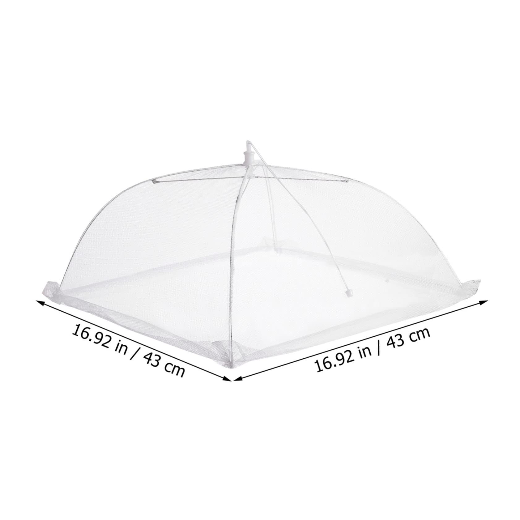 NAMOARLY 6pcs Mesh Food Cover Outdoor Tent Fresh Food Covers Food Tents Umbrella Protection Net Food Cover - Cover Picnic Net Cover Folding Food Cover Screen Outdoors Food Plate White