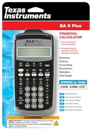 Image of Texas Instruments BA II Plus Professional Advanced Financial Calculator