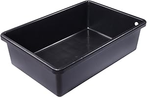 Laguna Plastic Heavy Duty Black Rectangular Basin