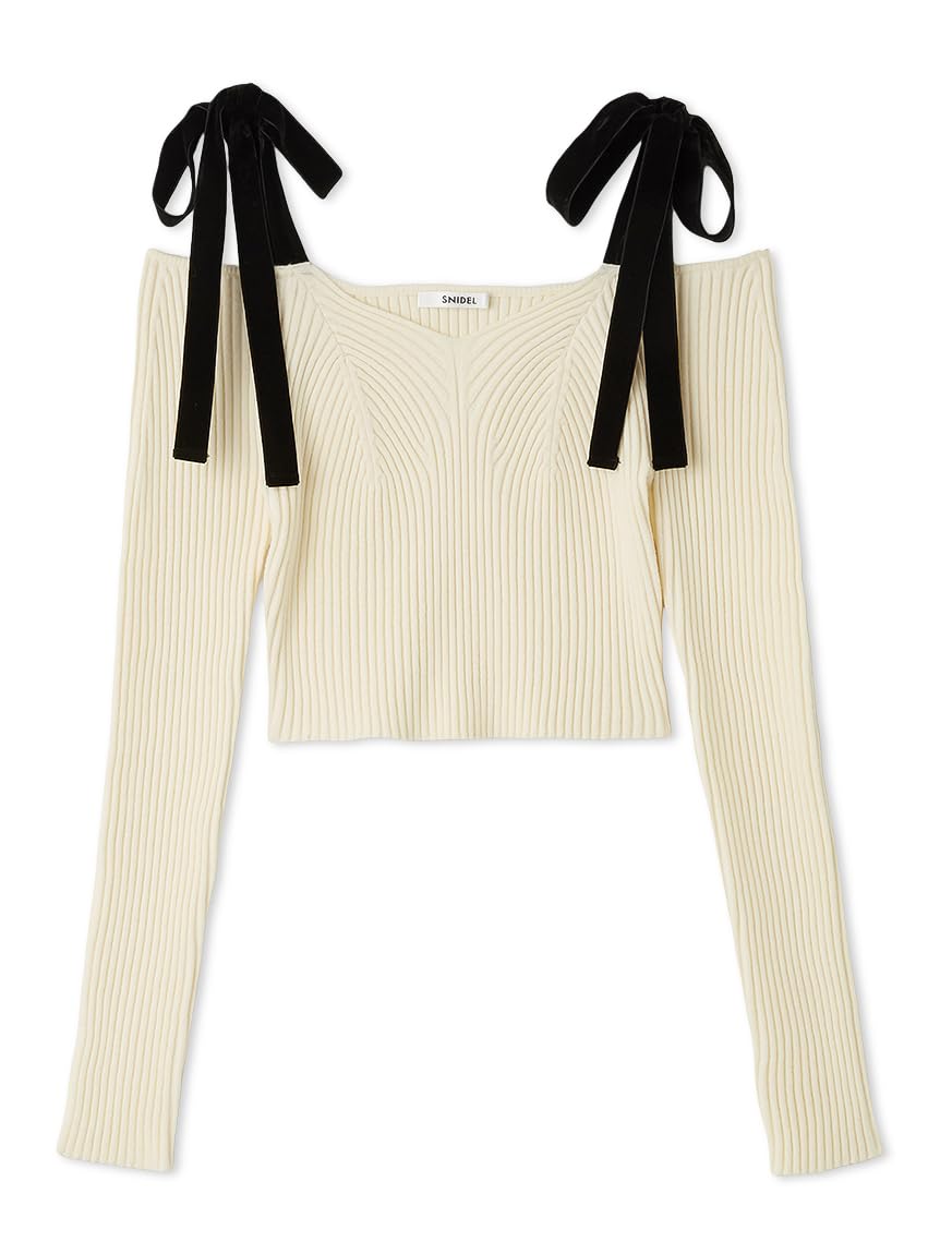 [スナイデル] ショルダーリボンオフショルニットカーデ SWNT254240 Amazon | [スナイデル] ショルダーリボンオフショルニットカーデ