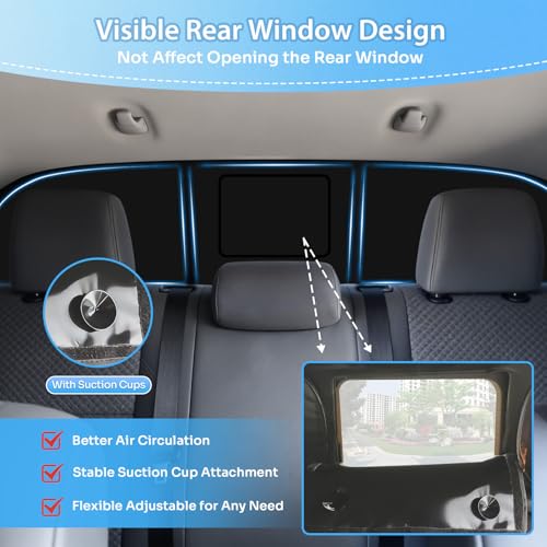 Image of KUST Car Window Shades for Ford F150 2021-2025 2026 Windshield Sun Shade Side Window Cover UV Block Privacy Protection Accessories for Camping Blackout Rear Back Full Set 6PCS