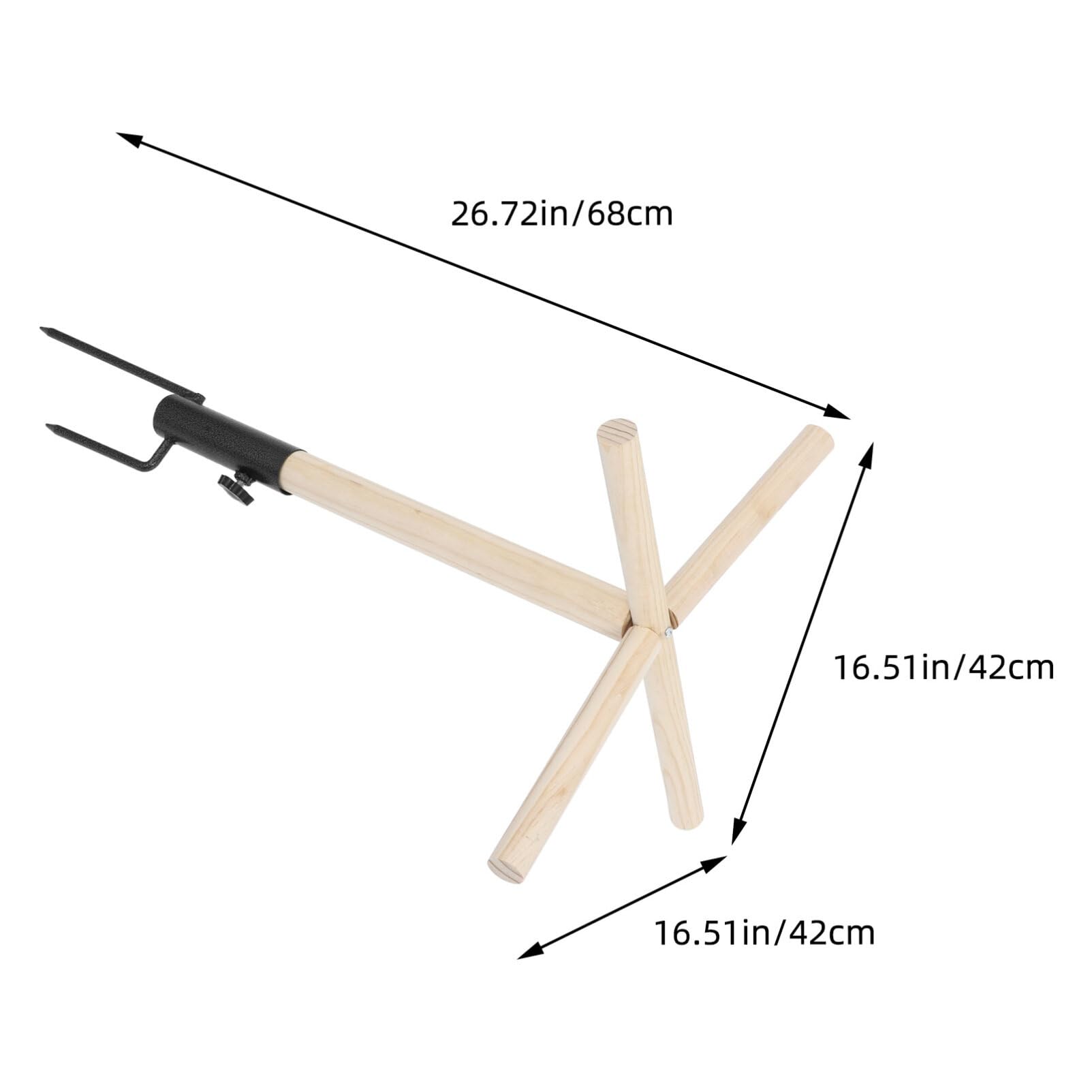 Percha de Madera para Pájaros y Pollos Buena Textura | Soporte de Hierro, Uso en Juego, Acabado Natural, para Gallinas y Aves en Espacios Exteriores