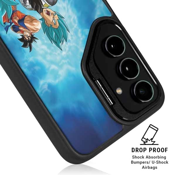 Skinit Kickstand Phone Case Compatible with Galaxy S24 FE - Officially Licensed Dragon Ball Super Goku Vegeta Super Ball Design