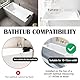 Badewannenspritzschutz, Spritzschutz Badewanne Für Kinder Spielregal Bathtub Shelf Tray Silikon Bad Spielzeug Organizer Klappbare Badewannen Spielzeug Aufbewahrung Spielzeugnetz Mit 4 Netztaschen